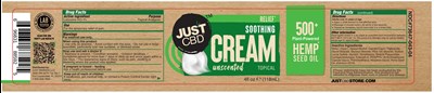 Jc Unscent 500 (Just Cbd   Soothing Cream Unscented 500 Hemp Seed Oil)